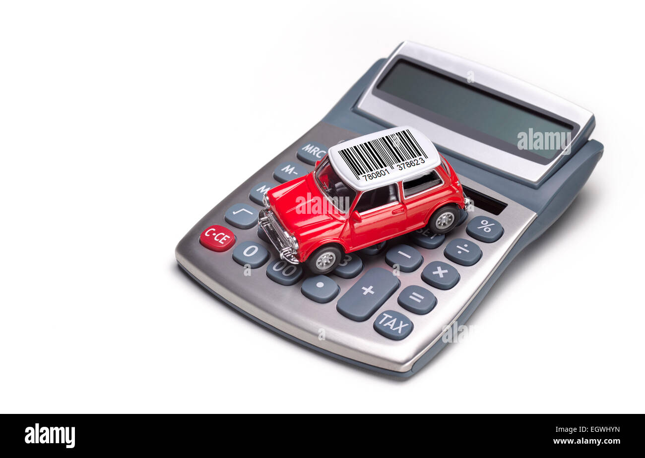 Cost of driving Stock Photo