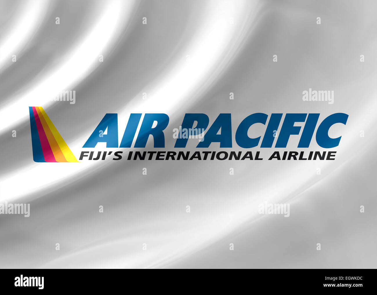 Air Pacific Fiji's International Airline logo symbol icon flag emblem Stock Photo