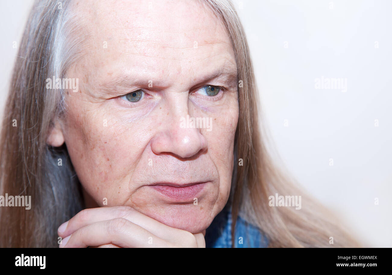 Long haired man hi-res stock photography and images - Alamy