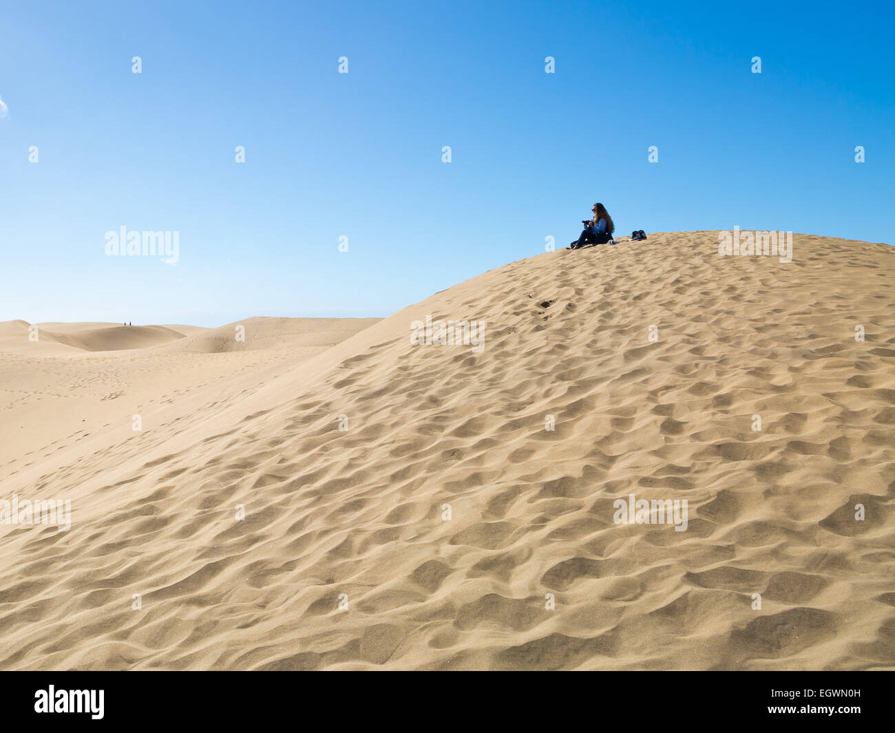 Dunas de Maspalomas, Gran Canaria, Canary islands, Spain, Europe Stock Photo