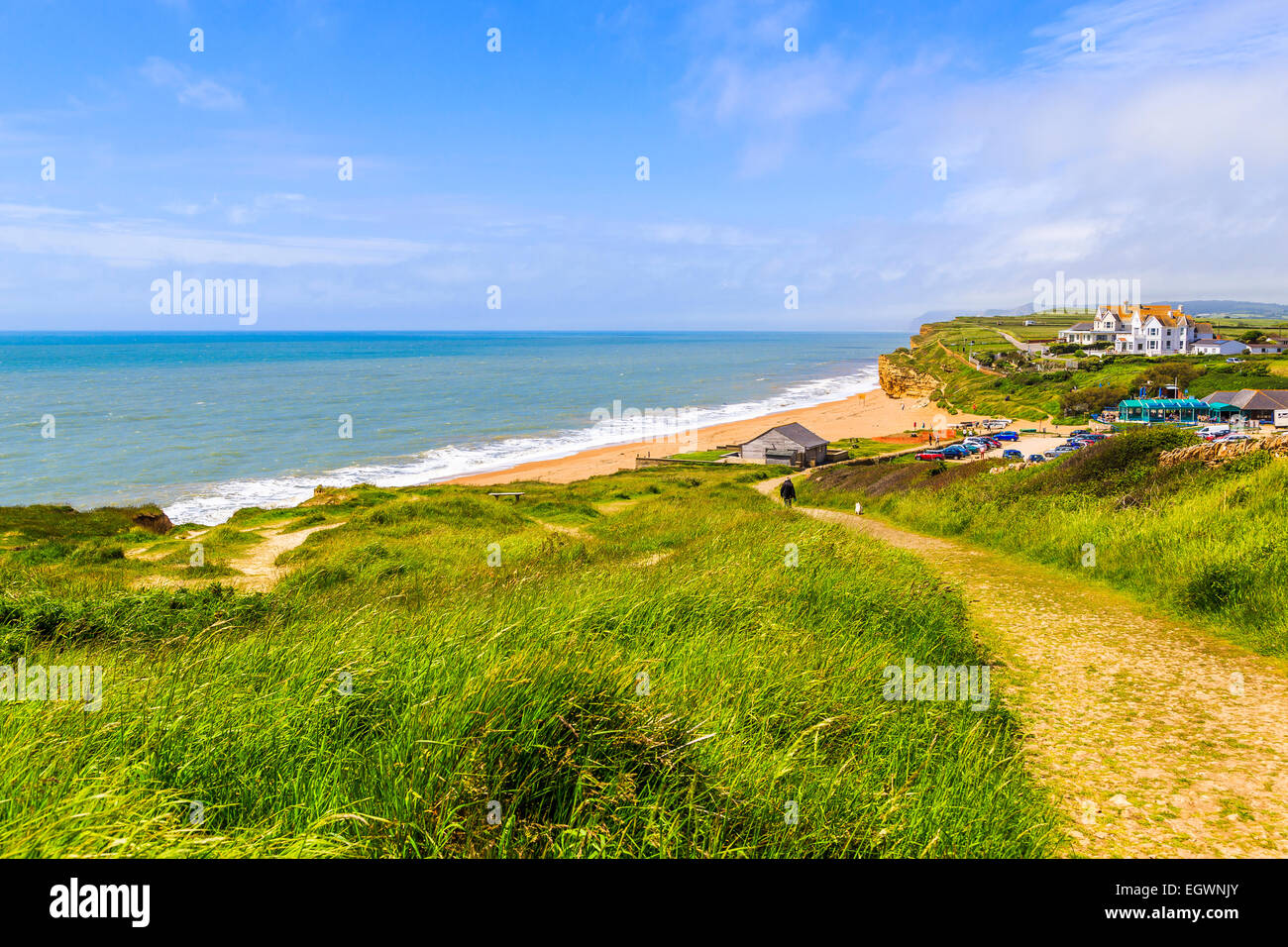 West Bay, Dorset. The beach location used for the filming of TV series