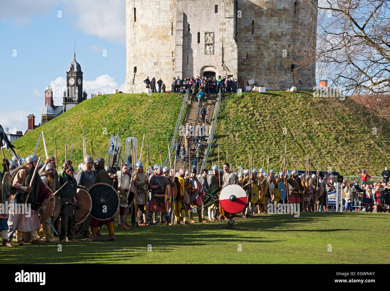 Vikings and Anglo Saxons at the Viking Festival York North Yorkshire