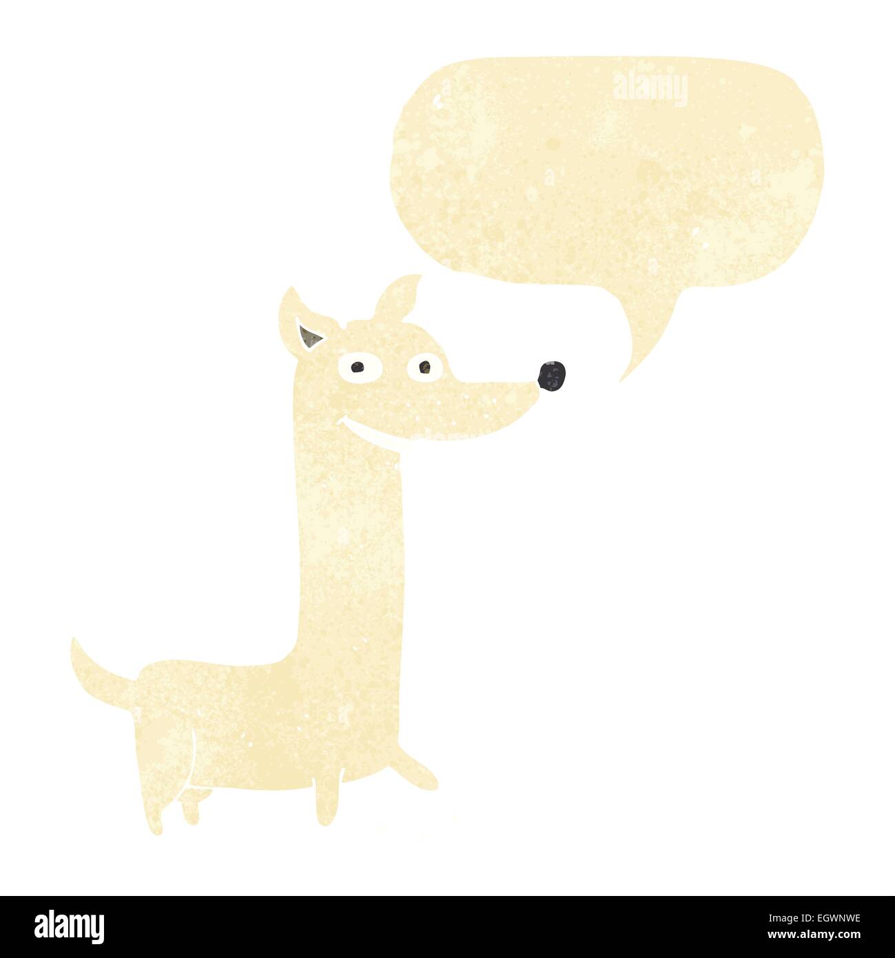funny cartoon dog with speech bubble Stock Vector Image & Art - Alamy