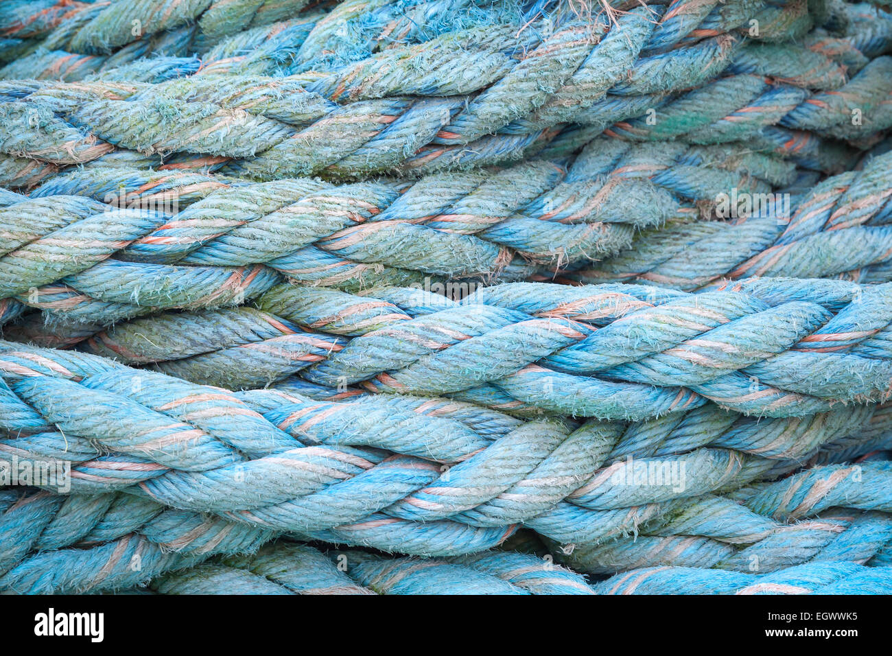 Blue nautical rope, closeup background texture Stock Photo - Alamy