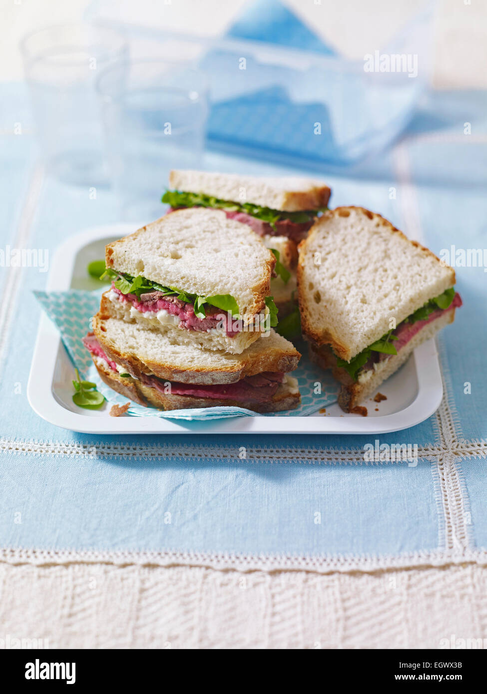 Roast beef sandwich Stock Photo - Alamy