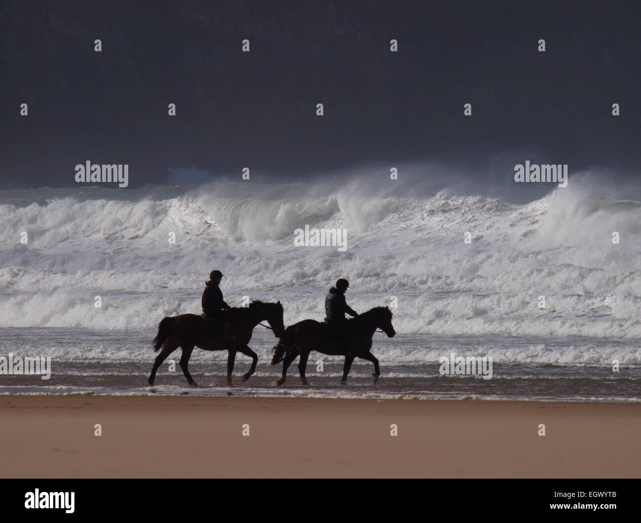 Horses Riding Devon Horse riding winter uk hi-res stock photography and images - Alamy