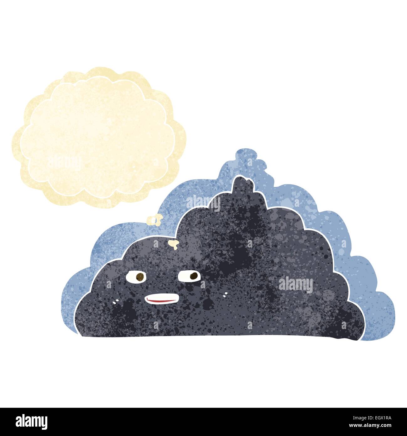 cartoon cloud with thought bubble Stock Vector Image & Art - Alamy