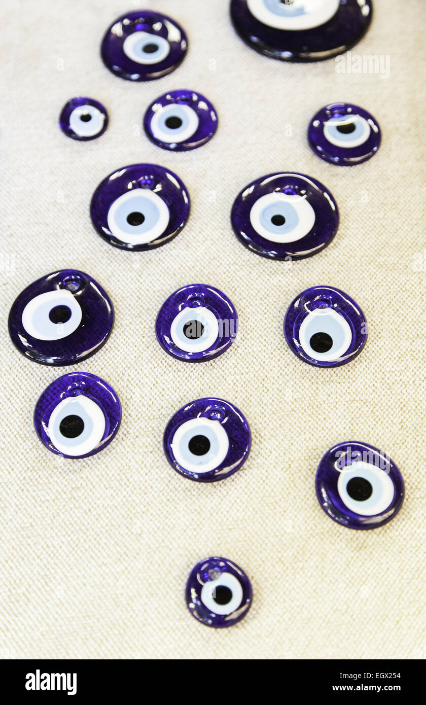 Traditional Turkish Evil Eye Amulet, detail of ancient tradition ...