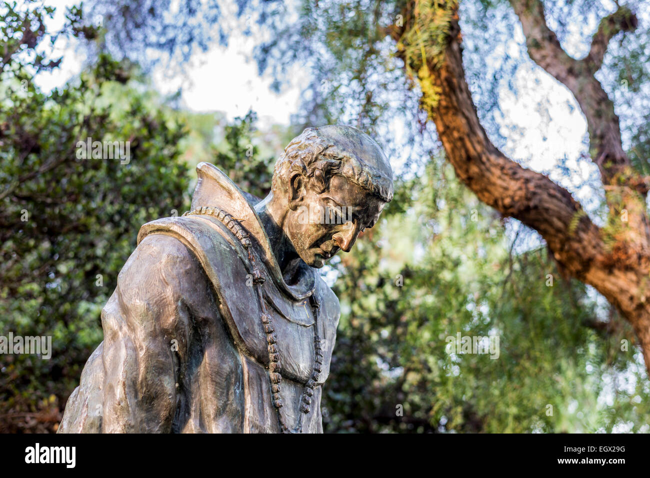 The Padre statue (by Arthur Putnam) at Presidio Park. San Diego