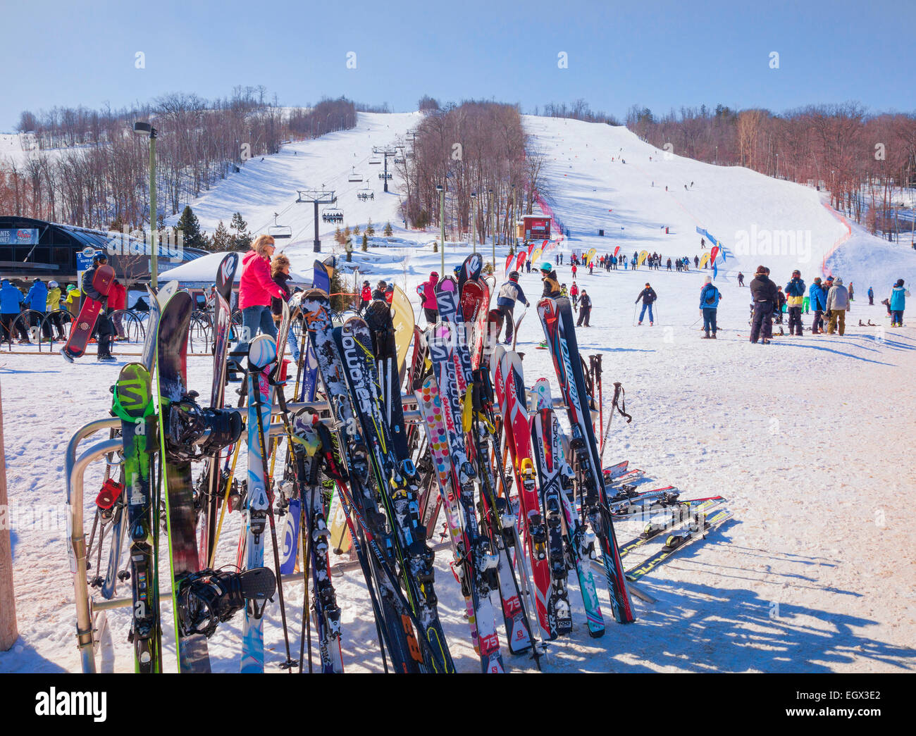 Ontario's Premier Ski Resort Blue Mountain in Stock Photo ...