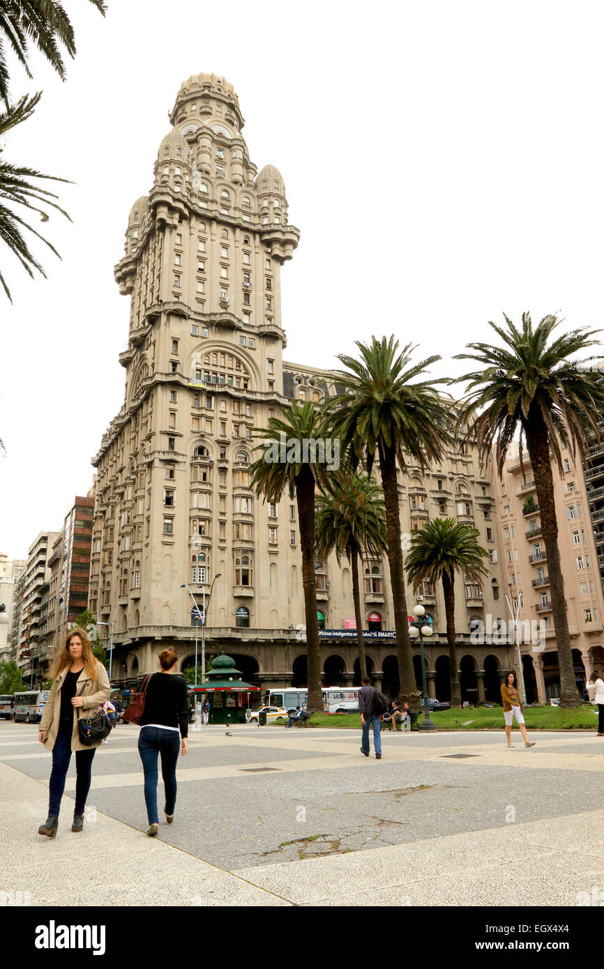 Montevideo Uruguay Old Town. Stock Photo