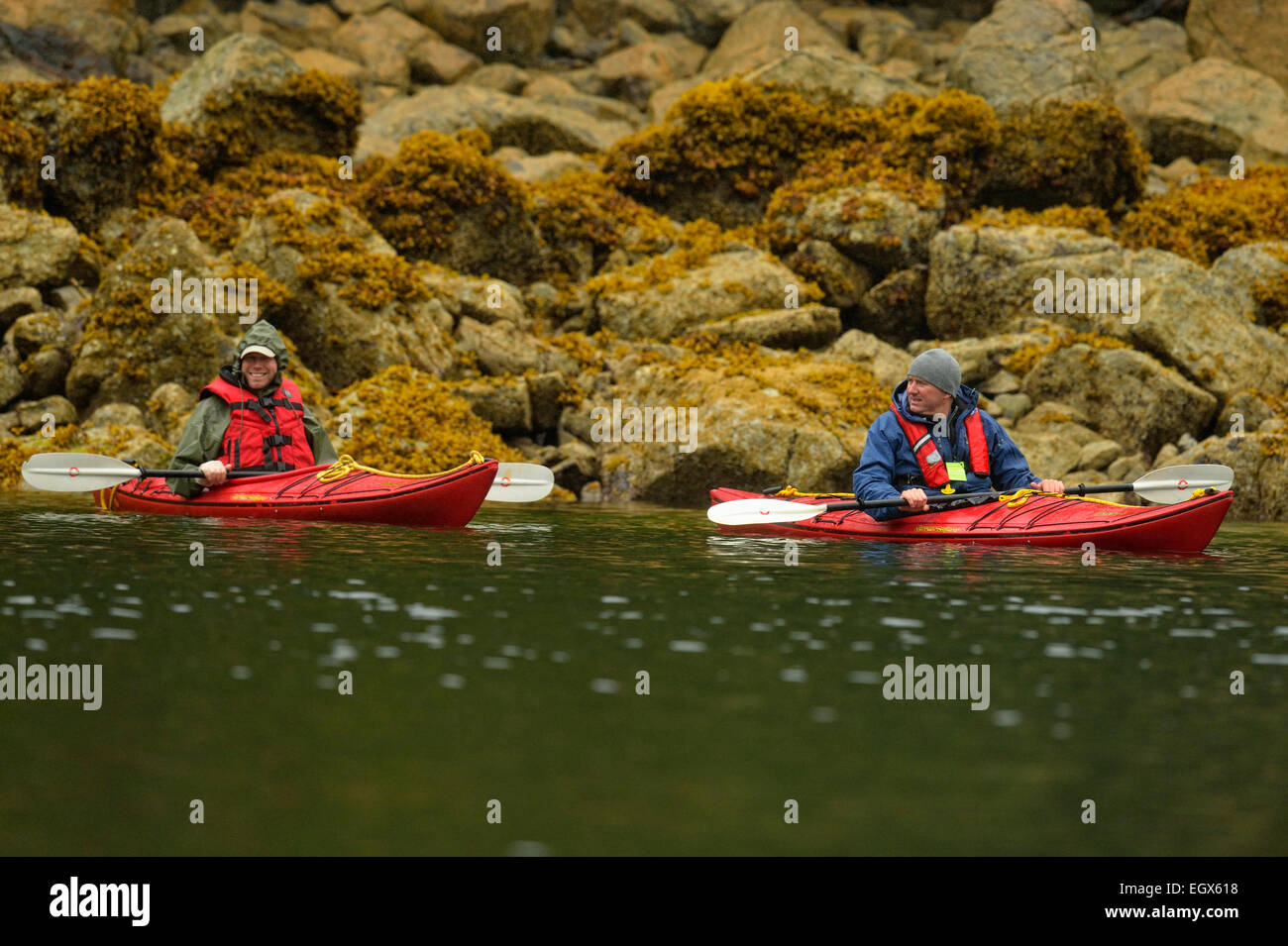Kayaking in Equinox Cove Haida Gwaii (Queen Charlotte Islands) British
