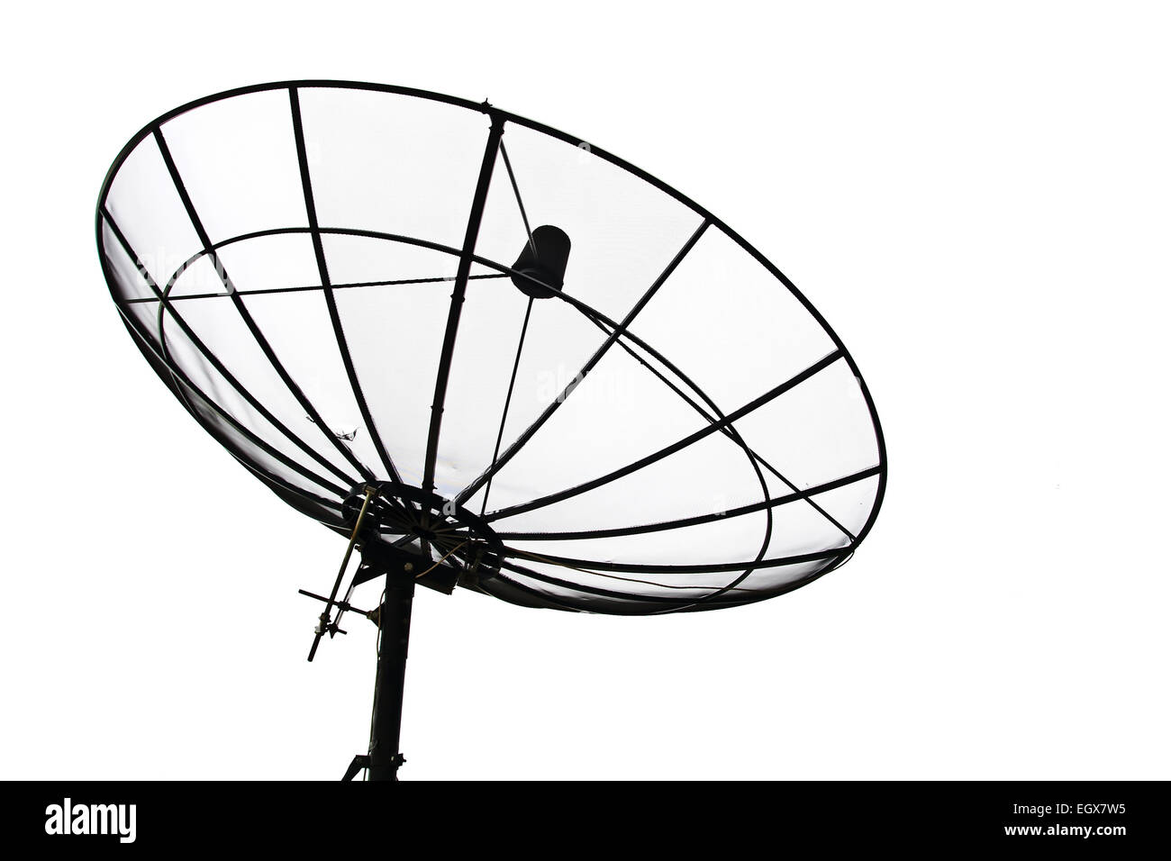Satellite Dish isolated on White sky Stock Photo Alamy