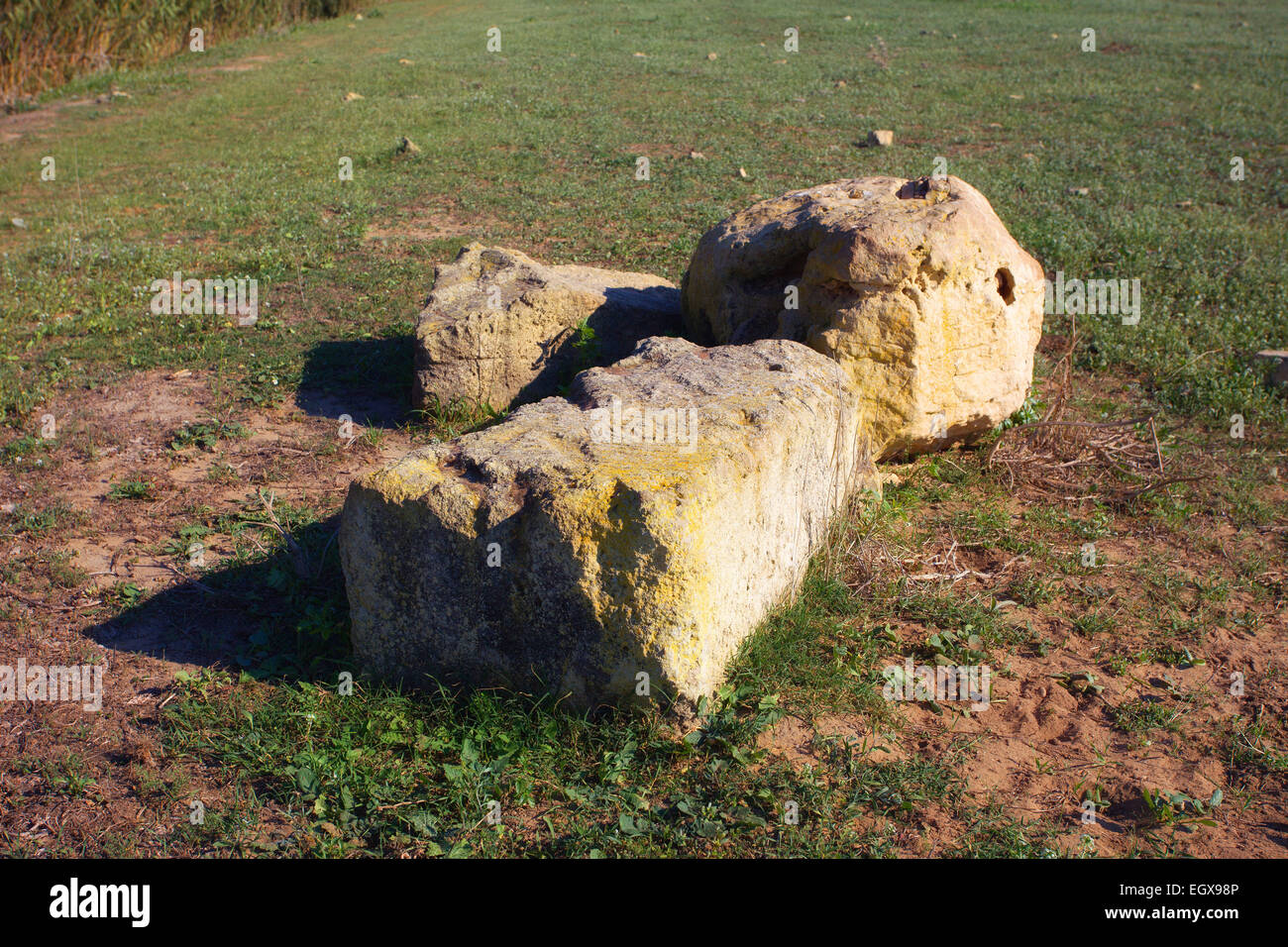 Kamarina walls defensive of ancient greek city, Sicily Stock Photo Alamy