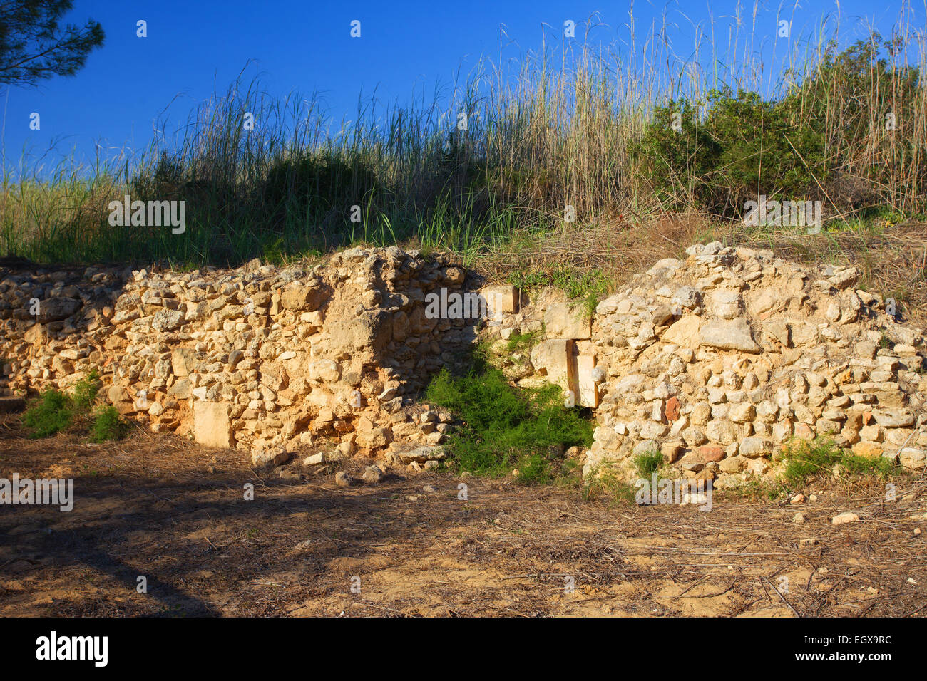 Kamarina walls defensive of ancient greek city, Sicily Stock Photo Alamy
