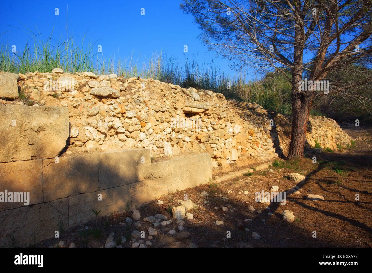 Kamarina walls defensive of ancient greek city, Sicily Stock Photo Alamy