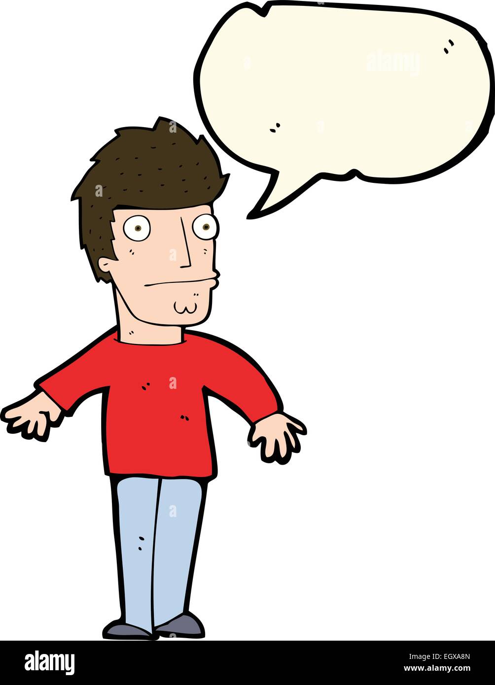 Cartoon worried man speech hi-res stock photography and images - Alamy