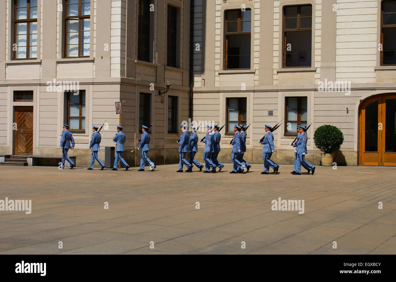 Changing of the Guards Ceremony takes place in the first courtyard of