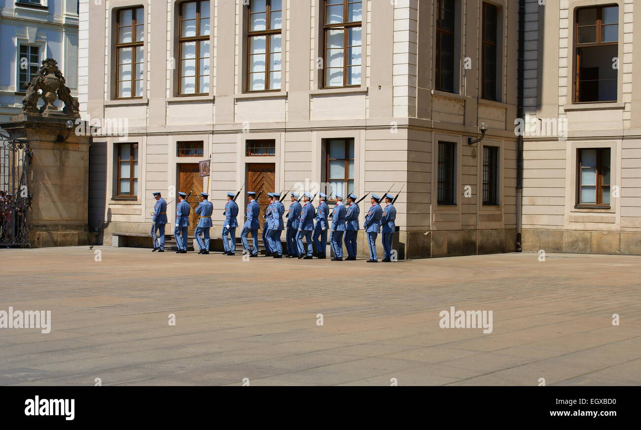 Changing of the Guards Ceremony takes place in the first courtyard of
