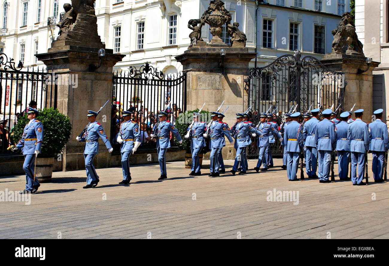 Changing of the Guards Ceremony takes place in the first courtyard of