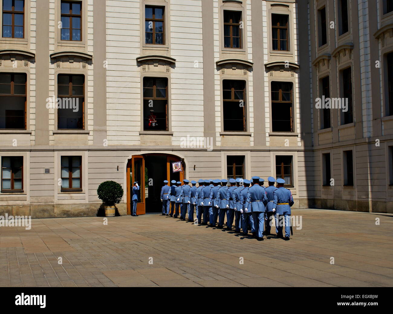 Changing of the Guards Ceremony takes place in the first courtyard of