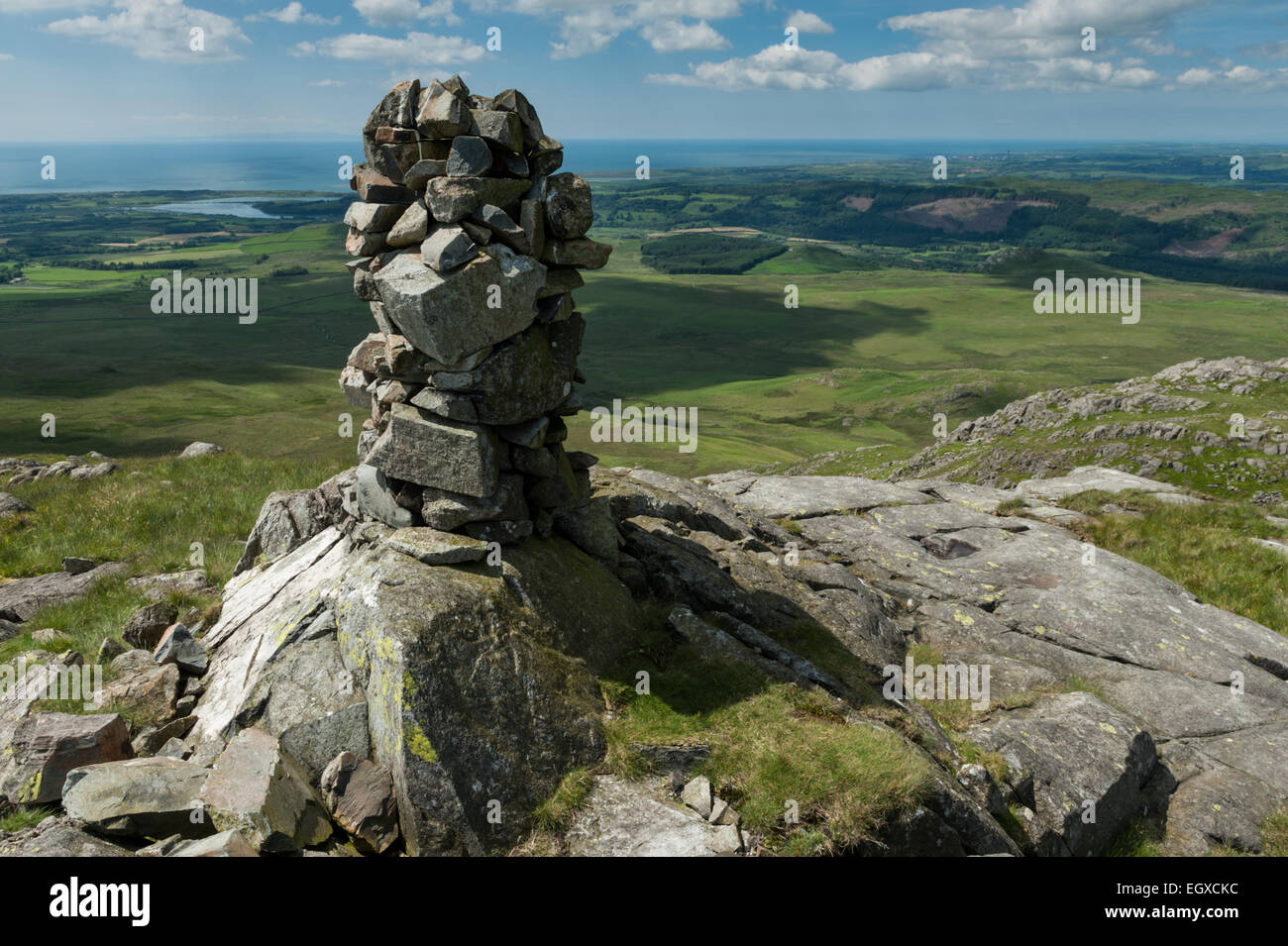 Summit of White Hill in West Cumbria Stock Photo