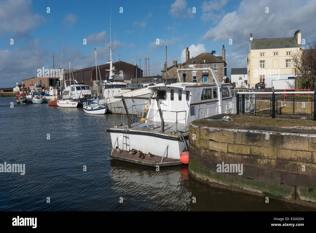 Glasson Dock near Lancaster Stock Photo Alamy