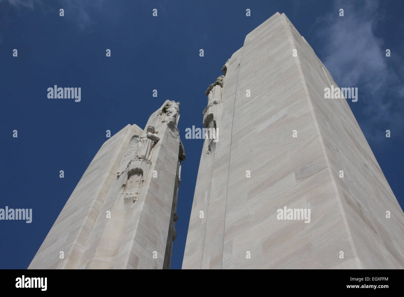 Canadian National Vimy Memorial. Mémorial national du Canada à Vimy Stock Photo