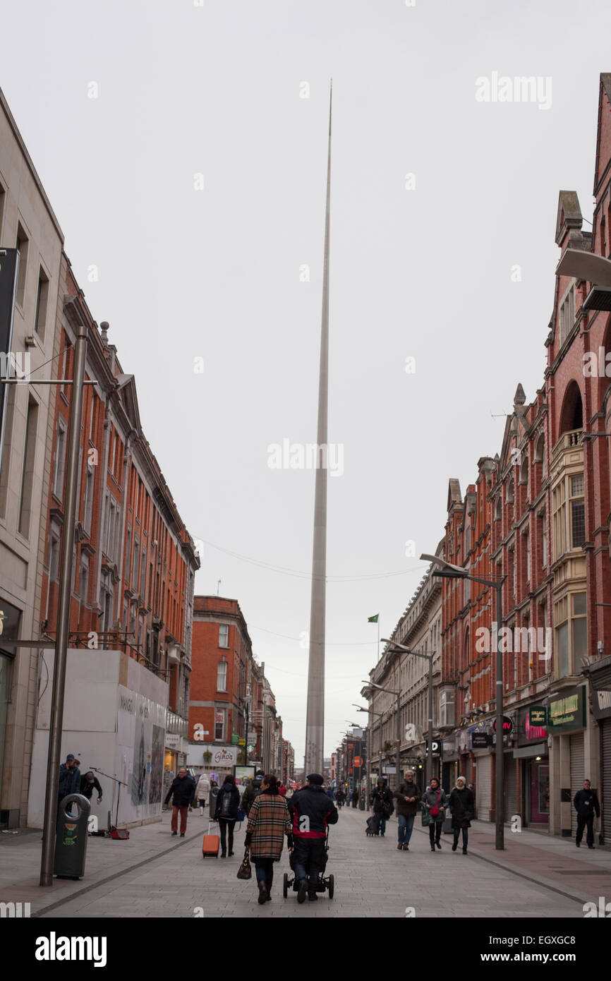 Dublin's Henry street on a Sunday Morning Stock Photo