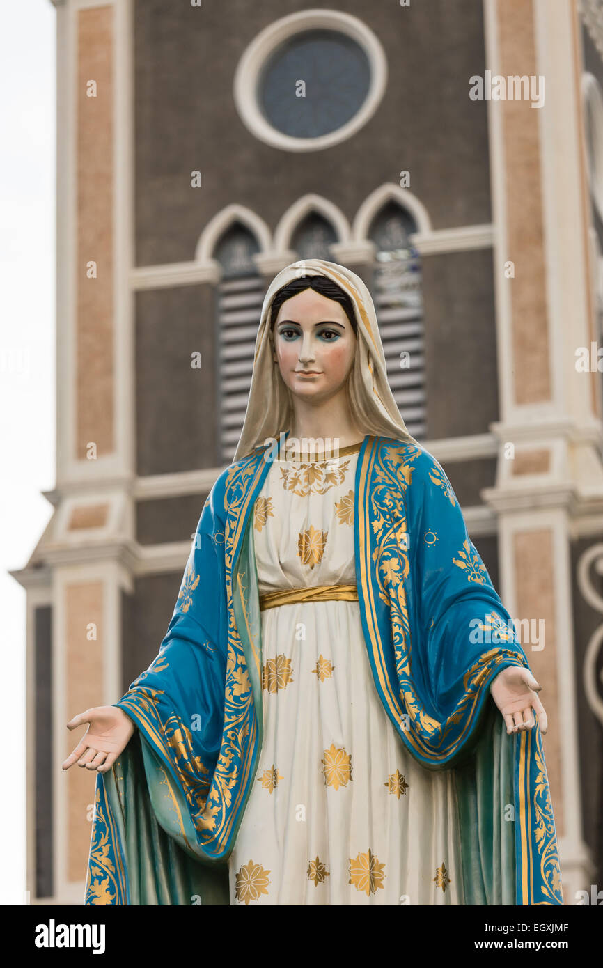 Saint Mary or the Blessed Virgin Mary, the mother of Jesus, in ...