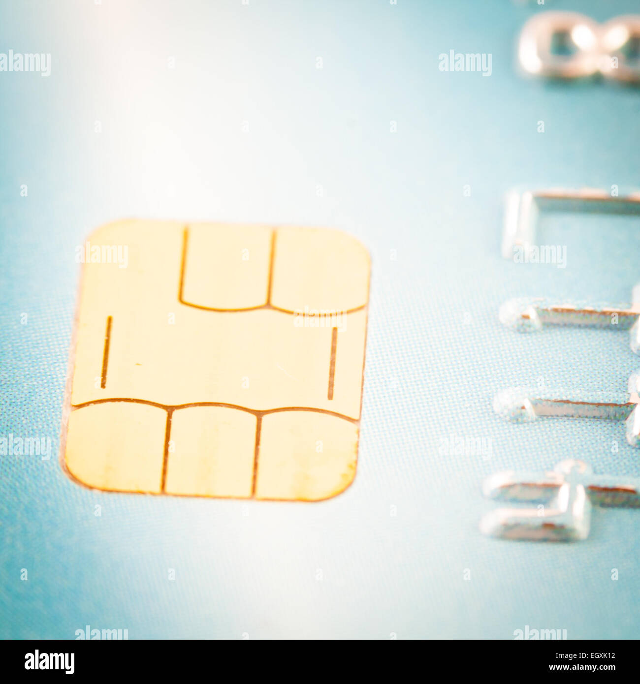 Credit card Chip. Particular of a credit card Stock Photo Alamy