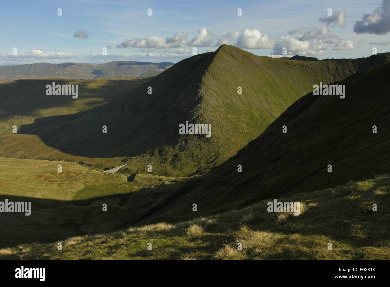 Catstyecam and Keppel Cove. Lake district summer evening Stock Photo