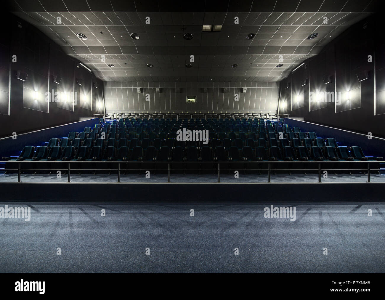 Interior of the modern theater. Stock Photo