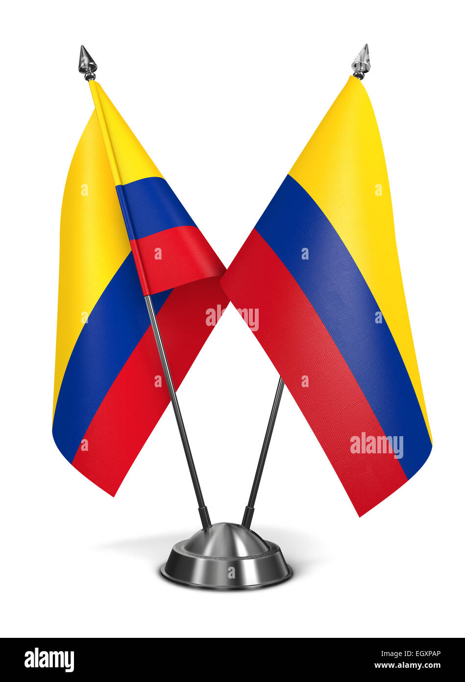Colombia - Miniature Flags. Stock Photo