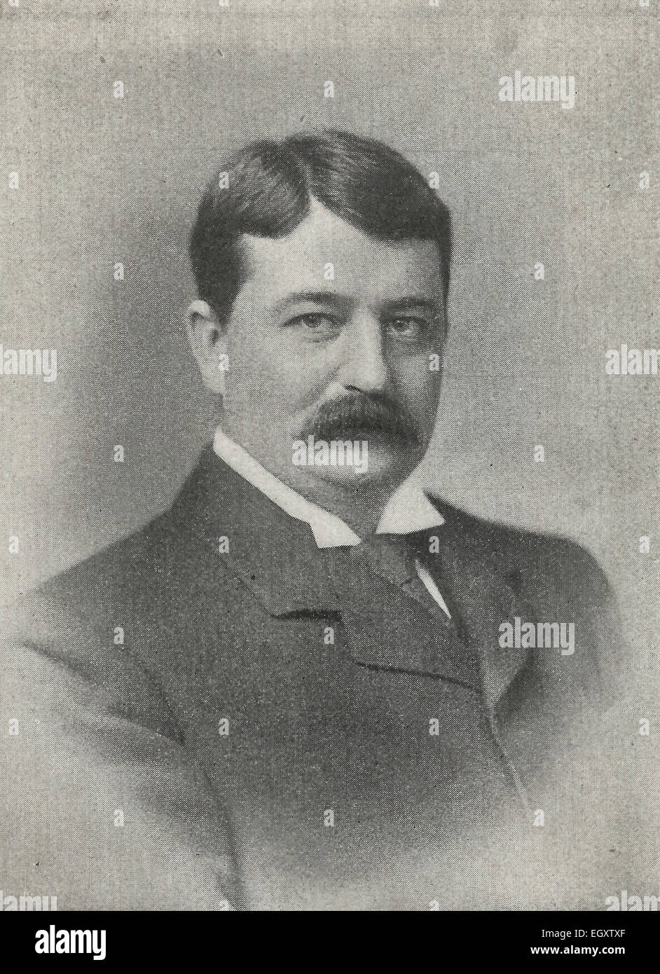 Honourable W. P. Schreiner, C.M.G., Prime Minister of Cape Colony, South Africa, circa 1895 Stock Photo