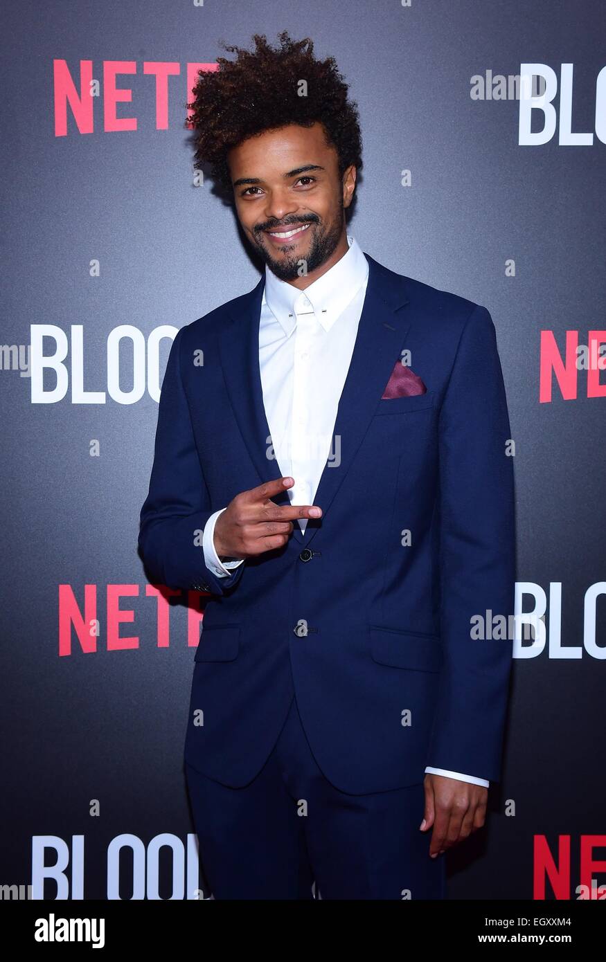 New York, NY, USA. 3rd Mar, 2015. Eka Darville at arrivals for BLOODLINE Series Premiere, The School of Visual Arts (SVA) Theatre, New York, NY March 3, 2015. Credit:  Gregorio T. Binuya/Everett Collection/Alamy Live News Stock Photo