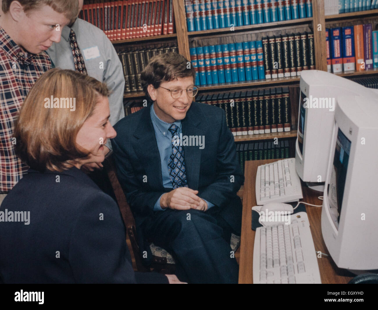 Melinda (left) and Bill Gates visit Demopolis, Alabama. The Gates