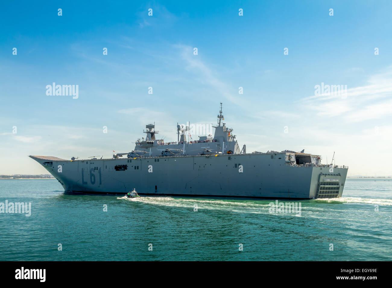 Aircraft carrier L-61 Juan Carlos Stock Photo - Alamy