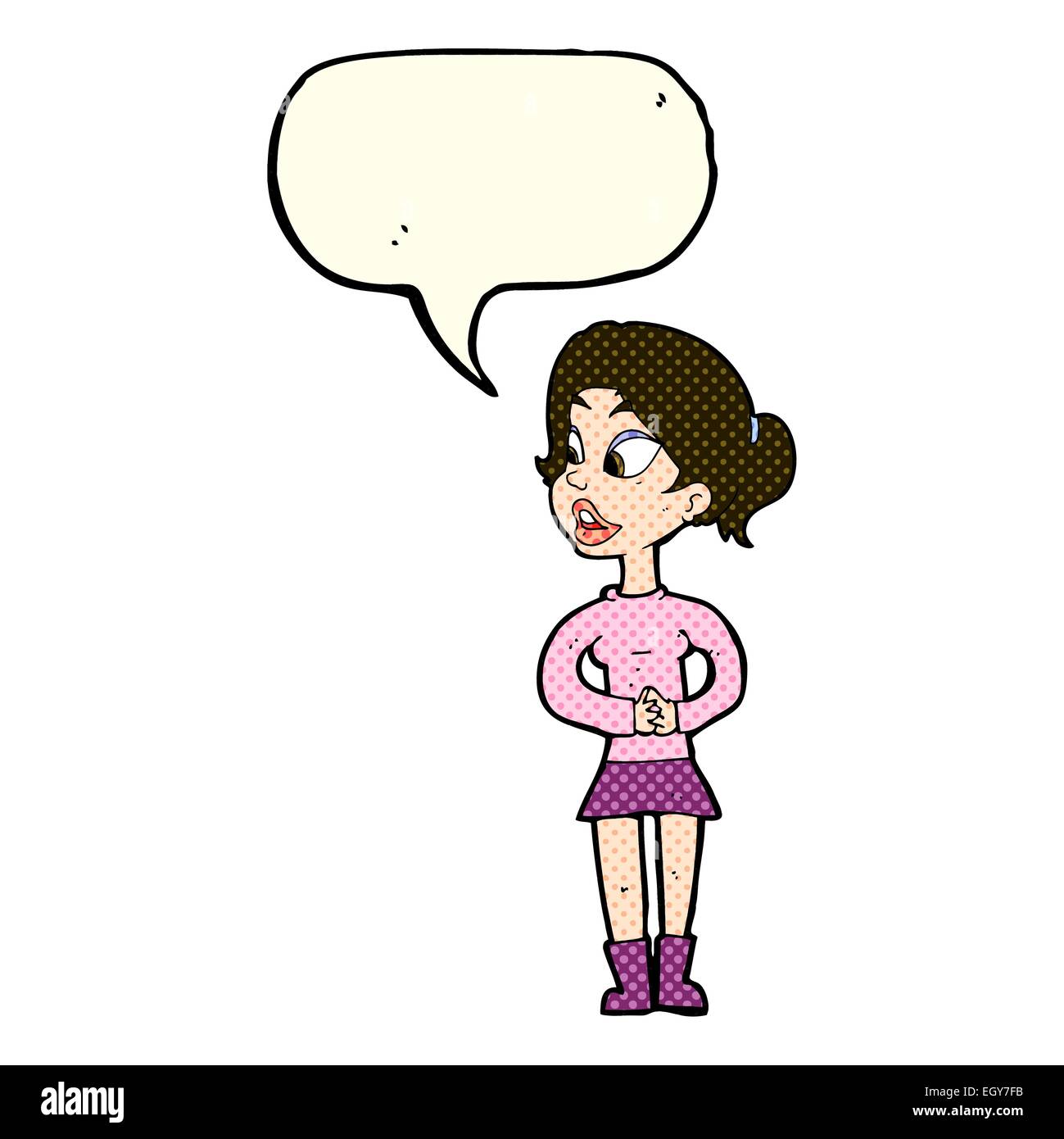 cartoon girl talking with speech bubble Stock Vector Image & Art - Alamy cartoon girl talking with speech bubble Stock Vector Image & Art - Alamy