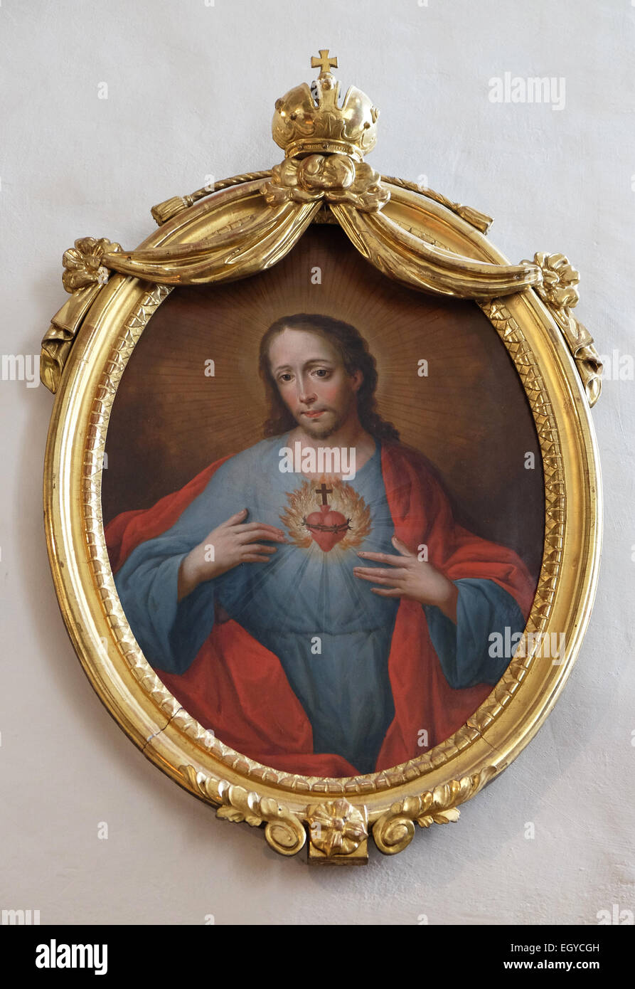 Sacred Heart of Jesus, Franciscan Church in Graz, Styria, Austria on January 10, 2015. Stock Photo