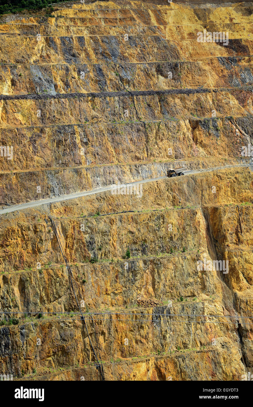 Waihi open cast gold mine, Waihi, North Island, New Zealand. Stock Photo
