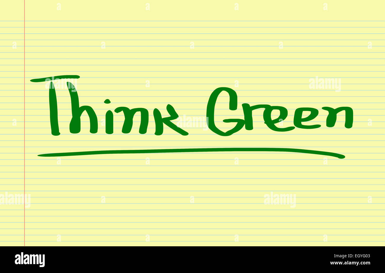 Think Green Concept Stock Photo