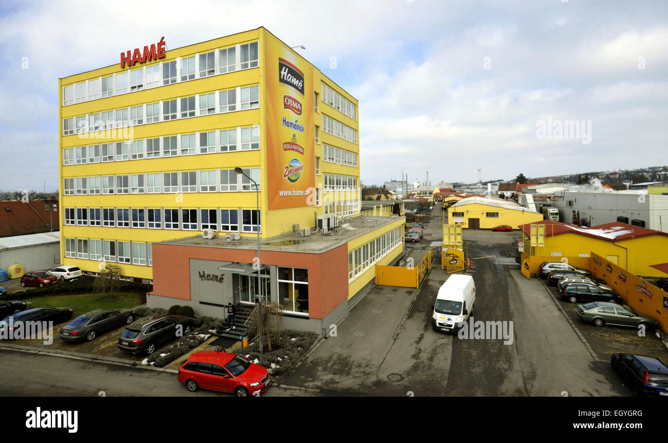 The main seat of Czech food producer Hame in Kunovice, Czech Republic, on  February 12, 2015. Producer Hame raised sales from own and imported  products by 8 percent to Kc5.548bn last year