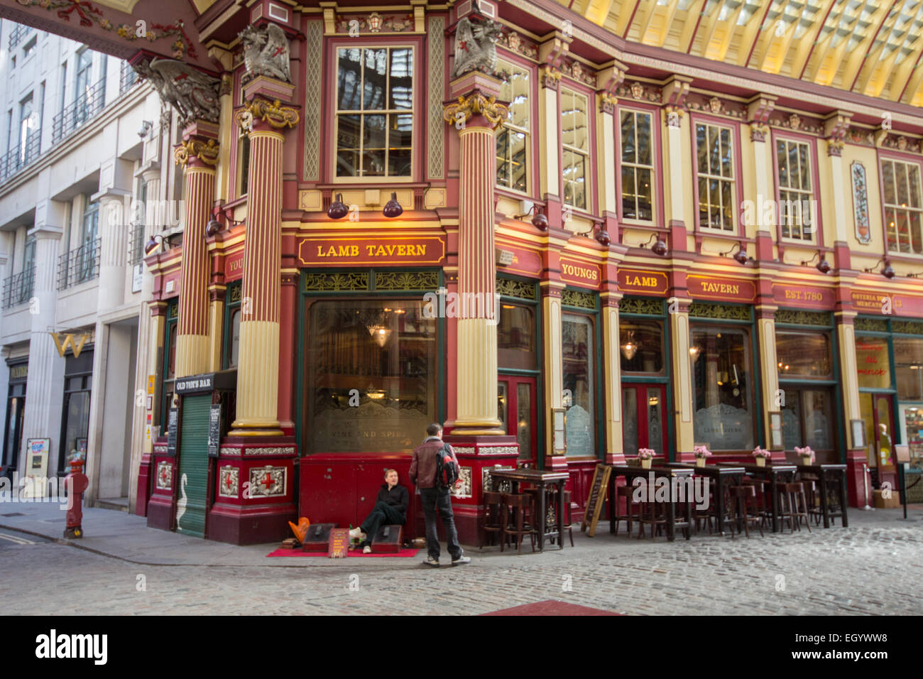 The Lamb Tavern at Leadenhall Market, London UK Stock Photo Alamy