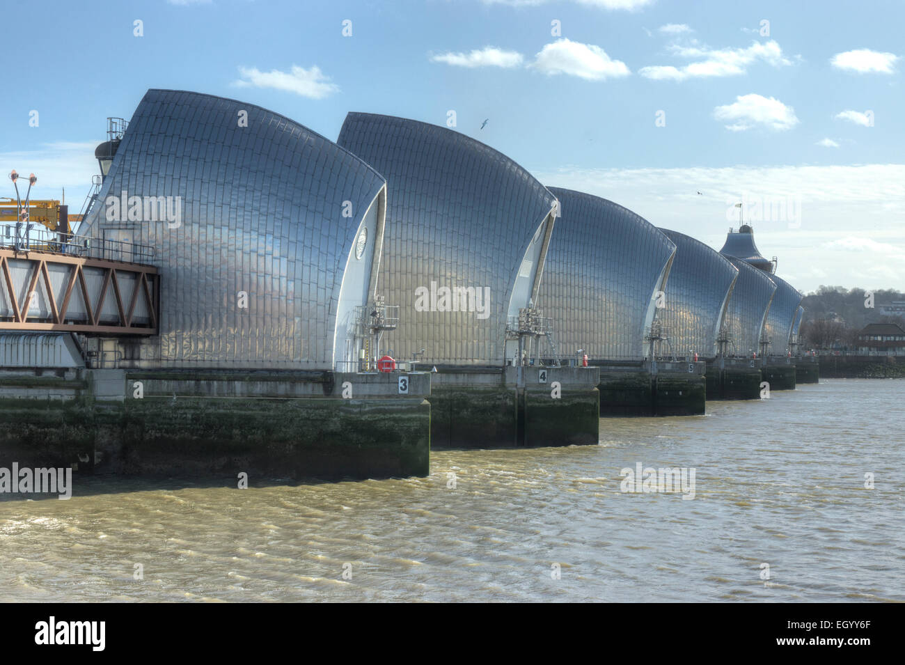 The Thames Barrier,  London Stock Photo