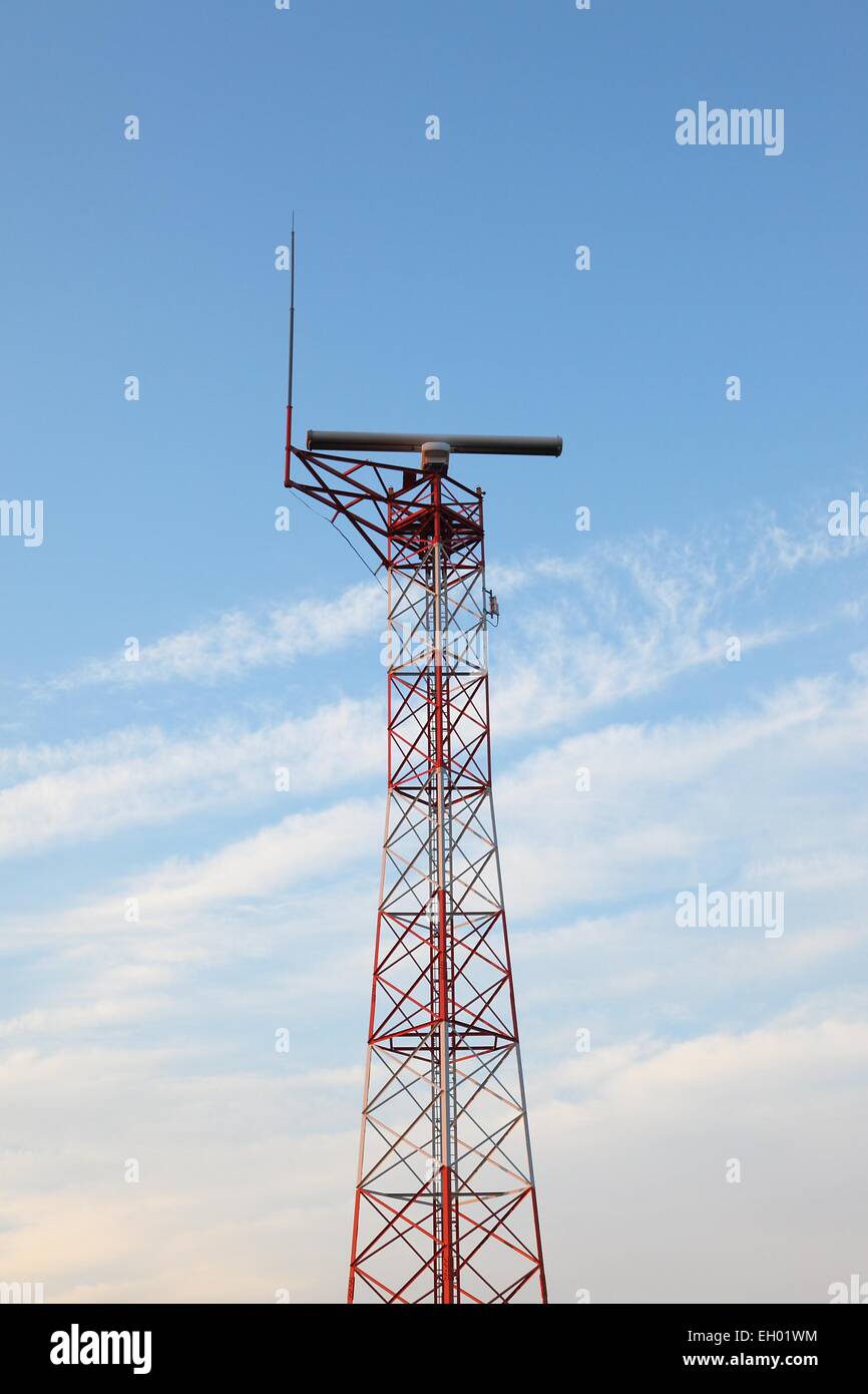 Radar tower Stock Photo