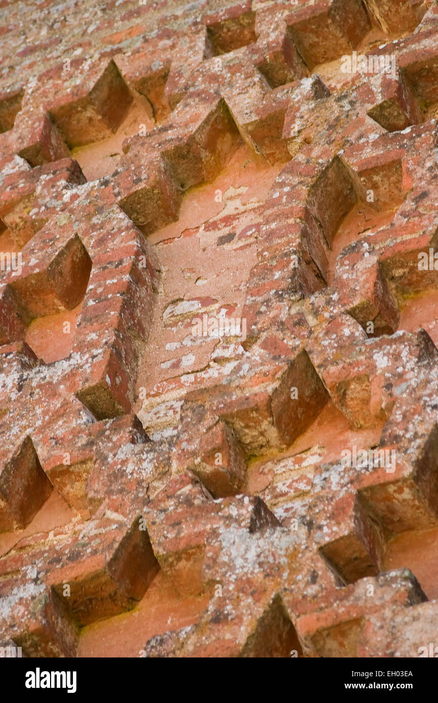Detalle del castillo que encumbra la ciudad de Aracena, situada en la sierra del mismo nombre. / Detail of the castle that raise Aracena's city, placed in the mountain range of the same name. Stock Photo