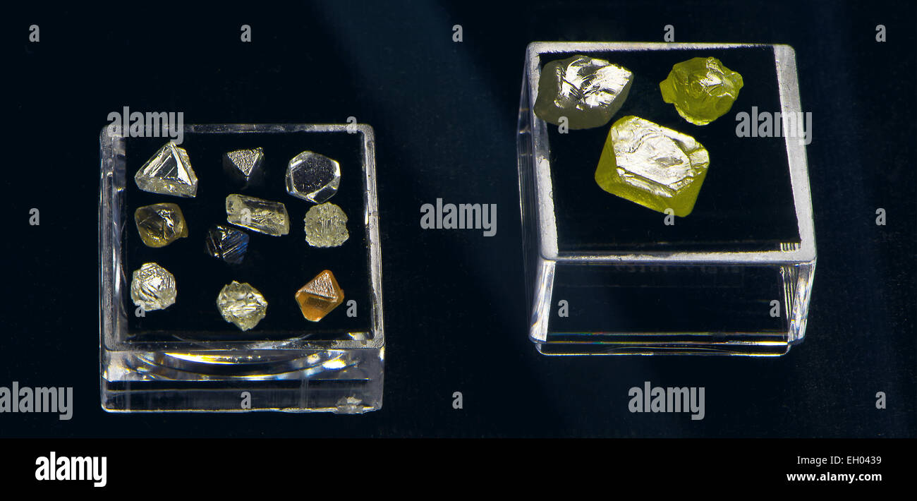 crystals of colored diamond Stock Photo Alamy