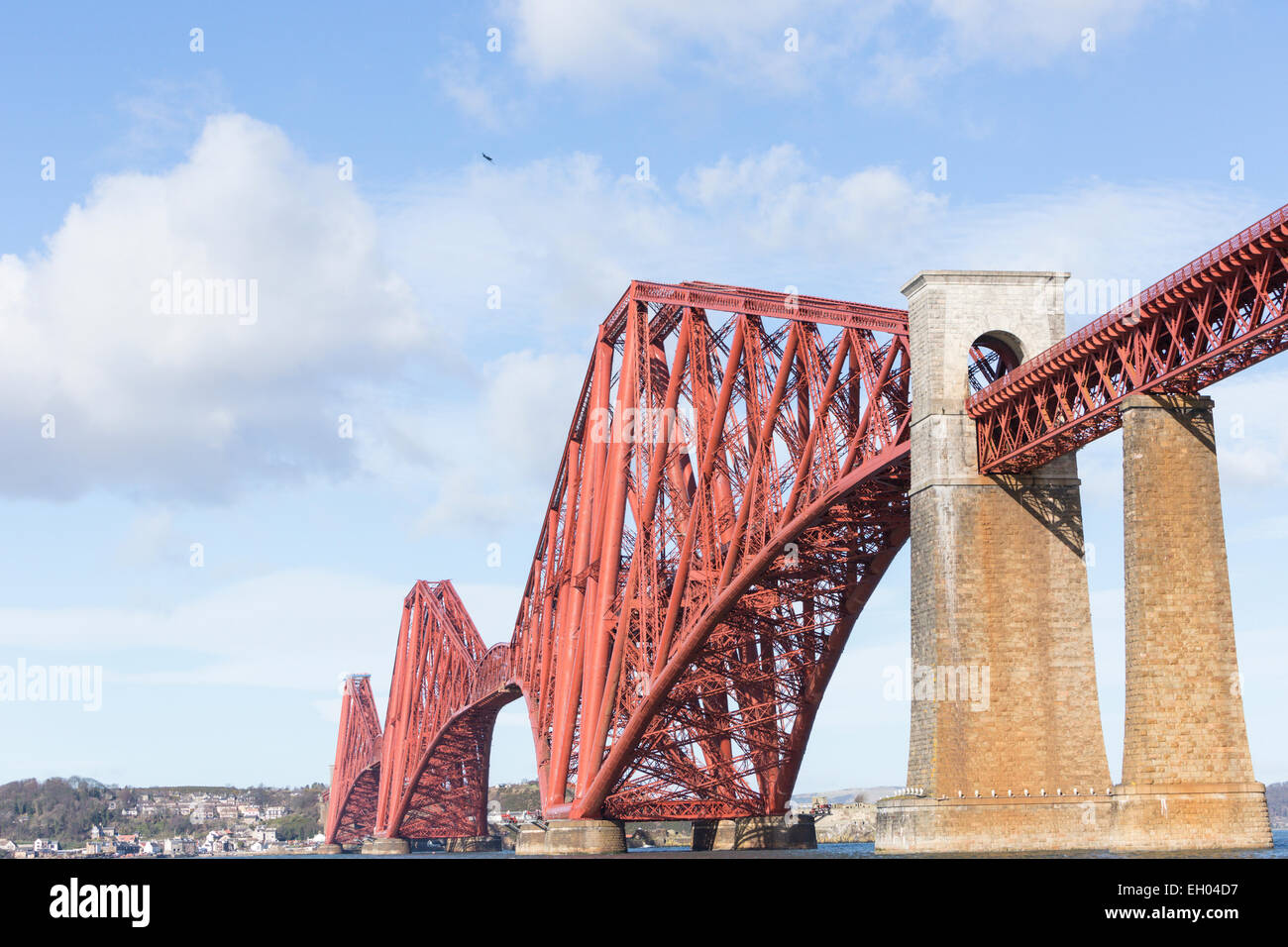 The Forth Railway Bridge on the celebration of the 125th Anniversary of the opening of the bridge Stock Photo