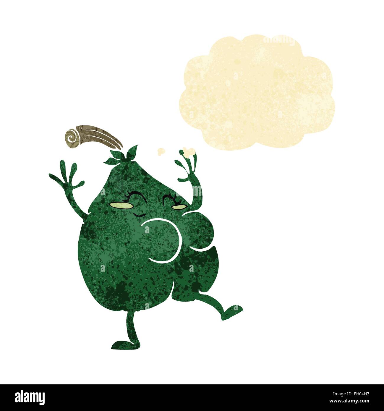 a nice pear cartoon with thought bubble Stock Vector Image & Art - Alamy